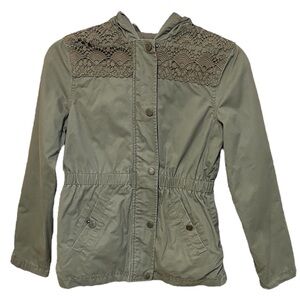 Me Jane Girls Zip Up Hooded Jacket